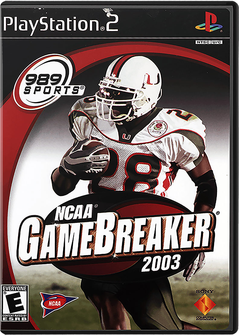 NCAA GameBreaker 2003 box art for Playstation 2